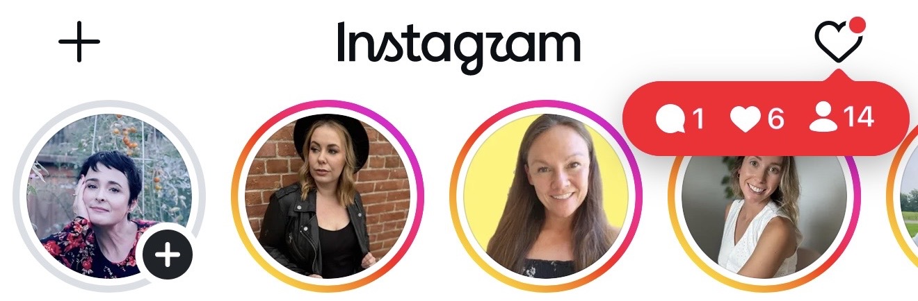 Instagram new follower notice, number 3